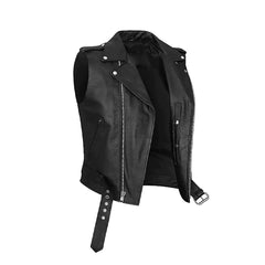 Men's Vintage Designed Moto Leather Vest