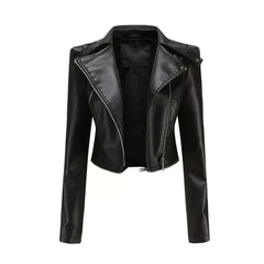 Women Black Kirsten Asymmetrical Style Original Leather Jacket