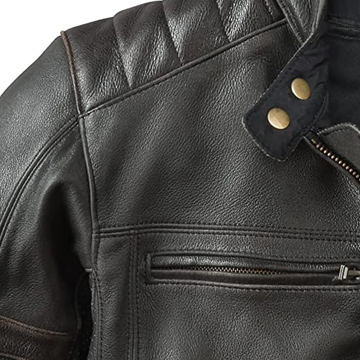 Men's Original Leather Armor Moto Jacket