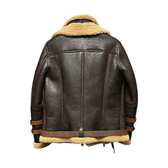 Men's Aeronaut Genuine Leather Shearling Jacket