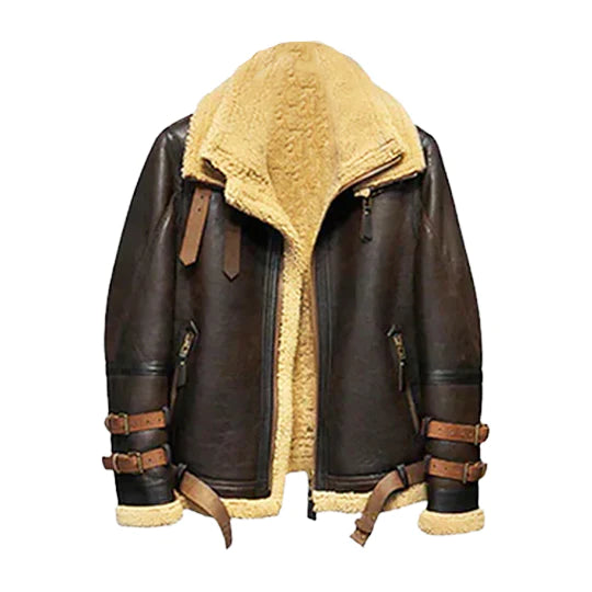 Men's Aeronaut Genuine Leather Shearling Jacket