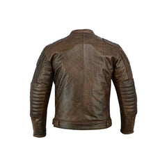 Men's Full Zip CE Protective Armor Moto Jacket