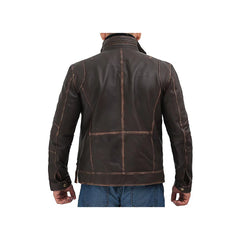 Men's Vintage Moto Genuine Leather Jacket