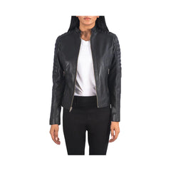 Women's Quilted Slim Fit Original Leather Biker Jacket