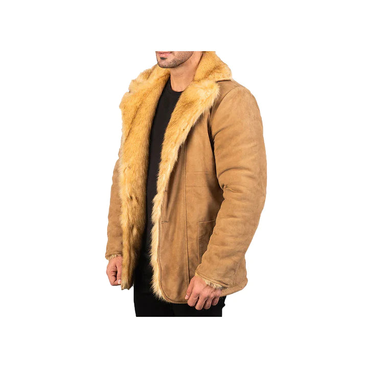 Men's Shearling Original Suede Leather Jacket
