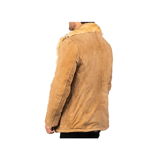 Men's Shearling Original Suede Leather Jacket