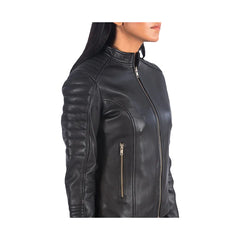 Women's Quilted Slim Fit Original Leather Biker Jacket