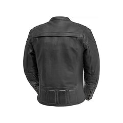 Men's Zipper Closure Motorcycle Jacket