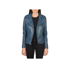 Women's Asymmetrical Original Leather Moto Jacket