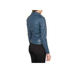 Women's Asymmetrical Original Leather Moto Jacket