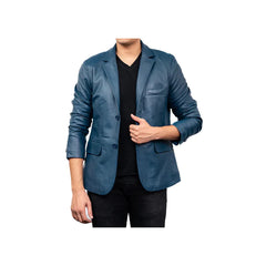 Men's Front Buttoned Original Leather Jacket