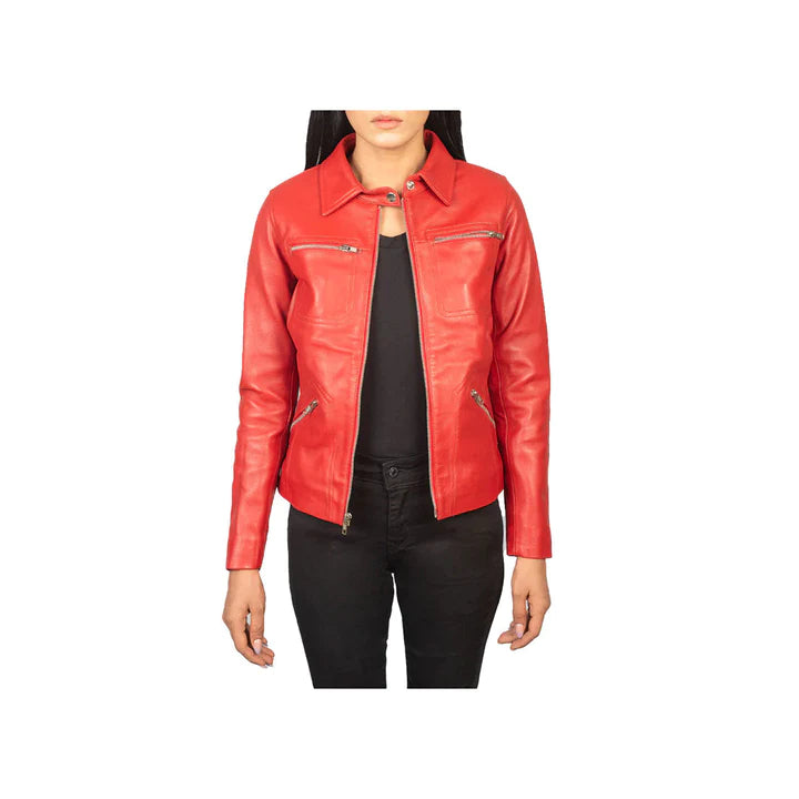 Women's Full Zip Original Leather Jacket
