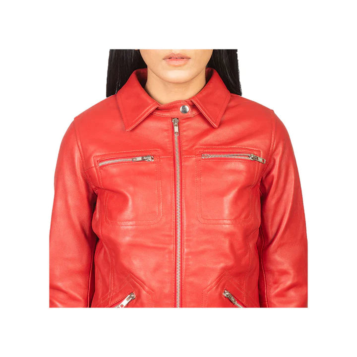 Women's Full Zip Original Leather Jacket