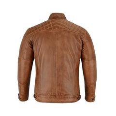 Men's Cafe Racer Waxed Lambskin