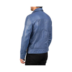 Men's Full Zip Biker Leather Jacket