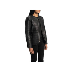 Women's Quilted Full Zip Original Leather Jacket