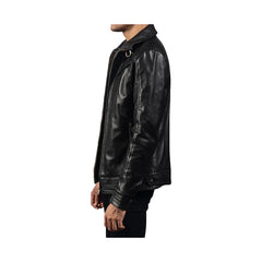 Men's Biker Full Zip Original Leather Jacket