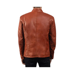 Men's Biker Slim Fit Leather Jacket