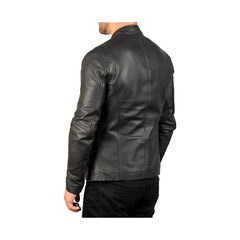 Men's Biker Slim Fit Leather Jacket