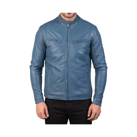 Men's Biker Slim Fit Leather Jacket