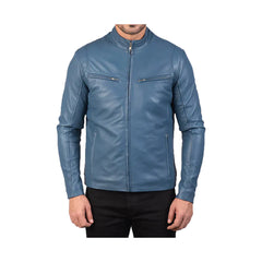 Men's Biker Slim Fit Leather Jacket