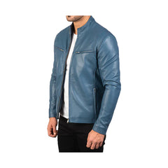 Men's Biker Slim Fit Leather Jacket