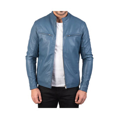 Men's Biker Slim Fit Leather Jacket