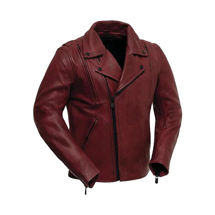 Men's Night Rider Motorcycle Leather Jacket