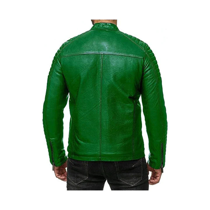 Men's Vintage Biker Genuine Leather Jacket