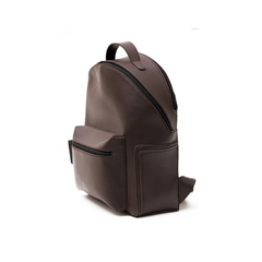 Dark Brown Rucksack Real Leather Travel Backpack