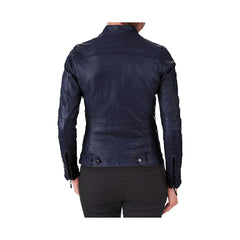 Women's Stylish Genuine Motorcycle Jacket