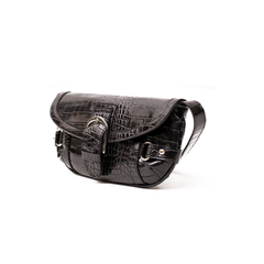 Women’s Crocodile Textured Retro Real Leather Shoulder Bag