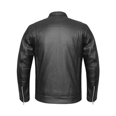 Men's Double Conceal Pockets Premium Motorcycle Jacket