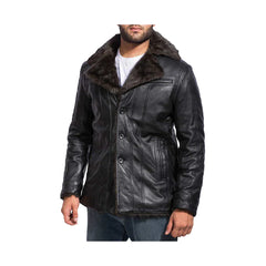 Men's Furcliff Genuine Leather Coat