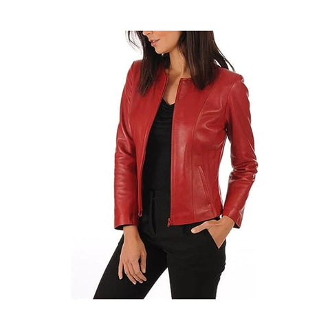 Women's Biker Real Leather Jacket