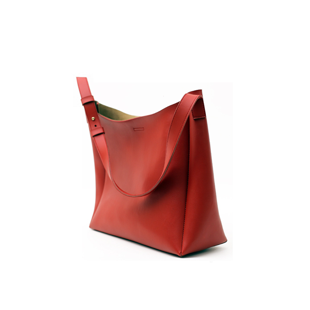 Women’s Classic Red Leather Handbag