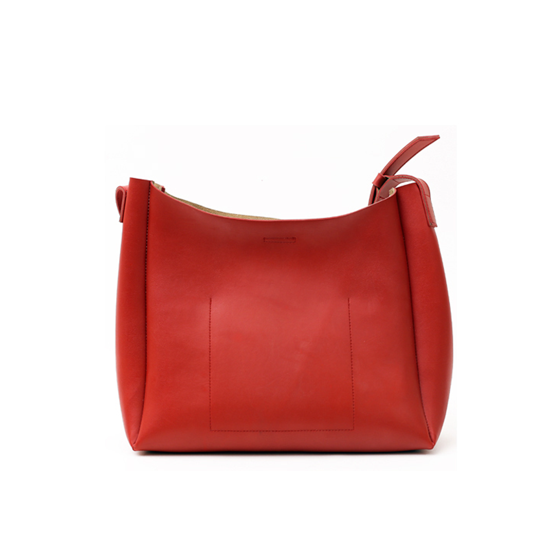 Women’s Classic Red Leather Handbag