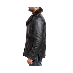 Men's Furcliff Genuine Leather Coat