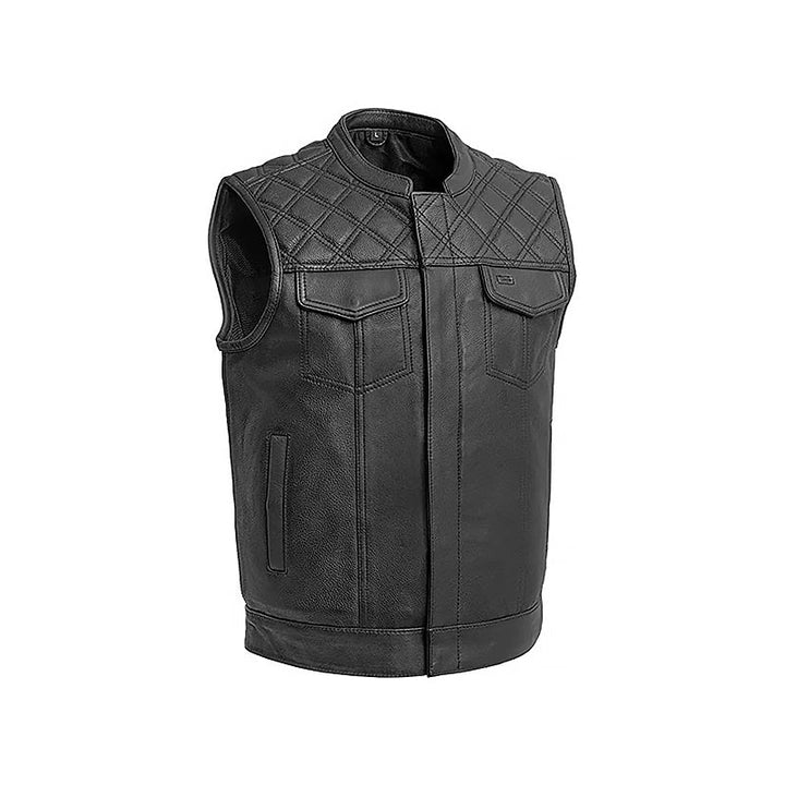Men's Diamond Quilted Motorcycle Vest