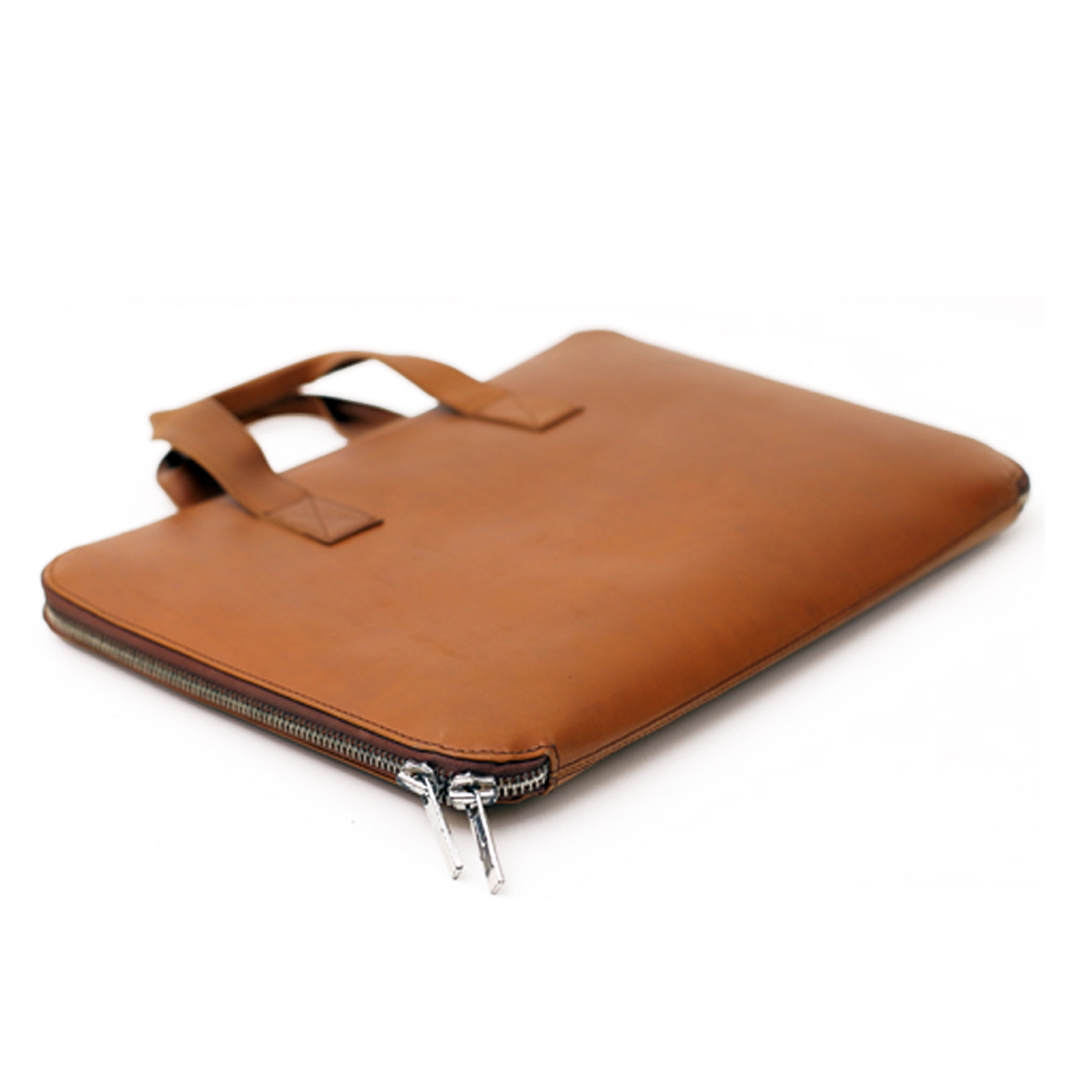 Distressed Brown Real Leather Laptop Bag