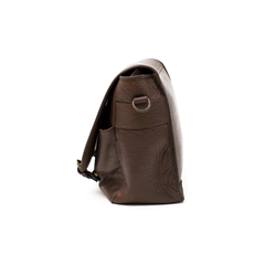 Men’s Dark Brown Real Leather Messenger Bag