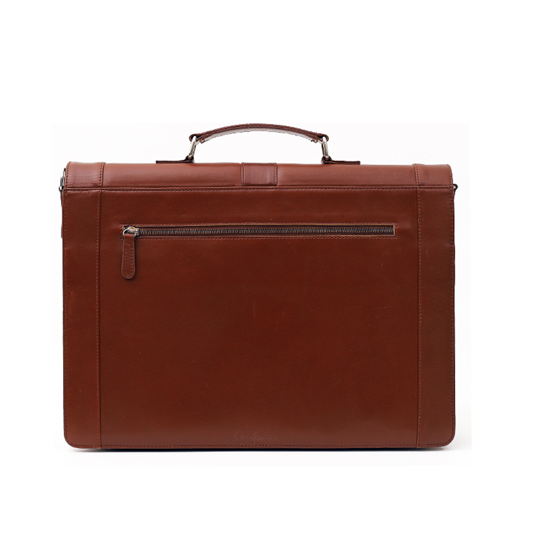 Men’s Real Leather Smart Office Briefcase
