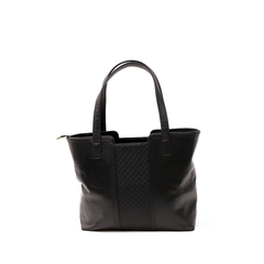 Women’s Quilted Front Real Leather Tote Bag