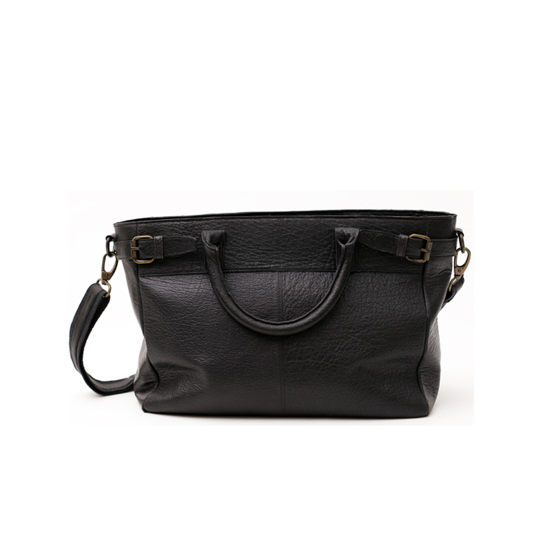 Women’s Classic Real Leather Black Handbag