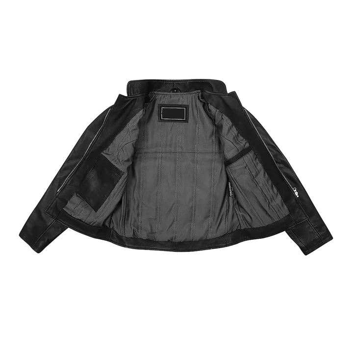Women's Black Slim Fit Premium Leather Jacket