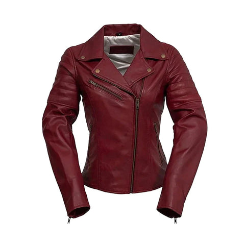 Women's Side-Laced Leather Jacket