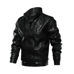 Mens Black Road Master Full Zipper Jacket