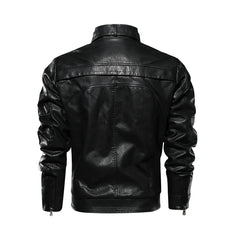 Mens Black Road Master Full Zipper Jacket