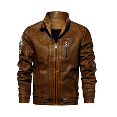 Mens Coffee Road Master Full Zipper Jacket