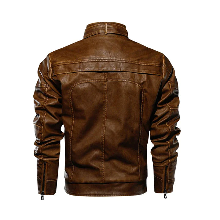 Mens Coffee Road Master Full Zipper Jacket